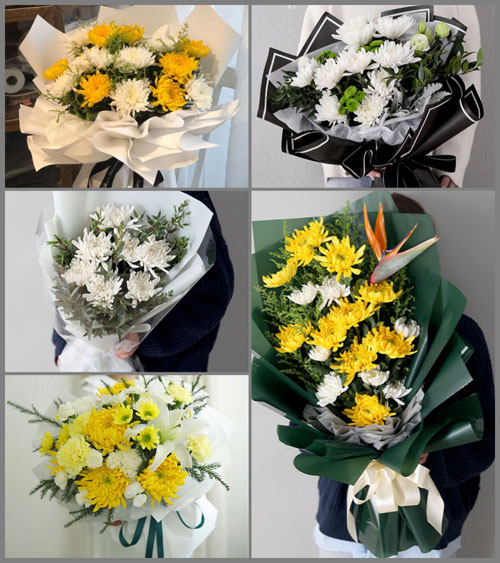 云南丽江华坪县荣将镇白事花束代送